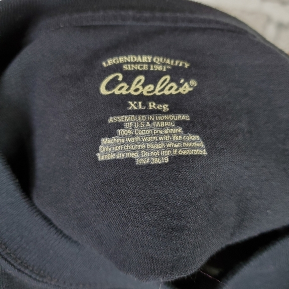 Cabela's TShirt Black  XL - Picture 2 of 10